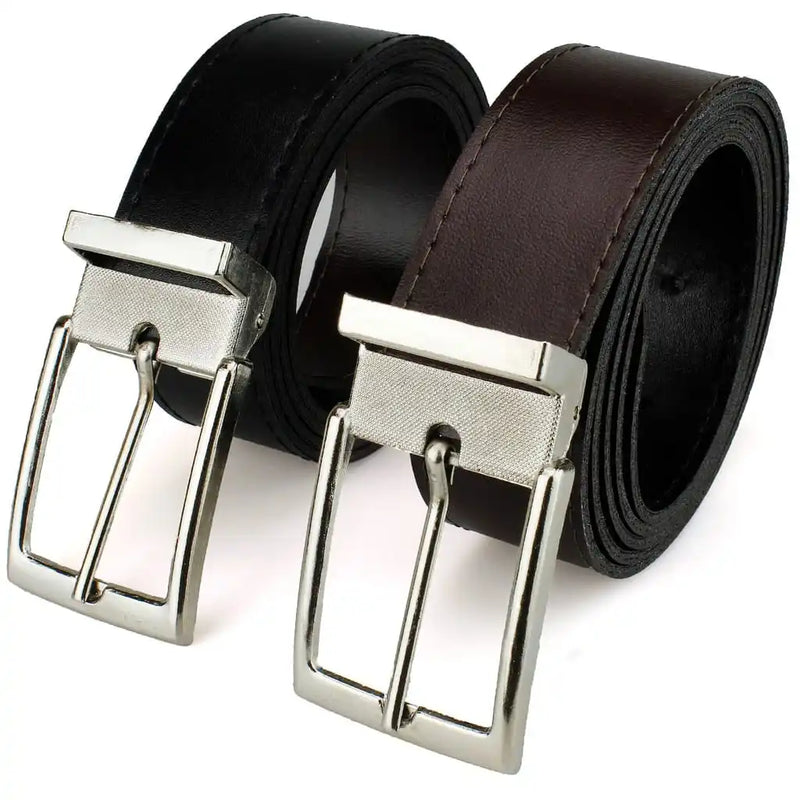 Kit 2 Cintos - Preto e Marrom - 120cm