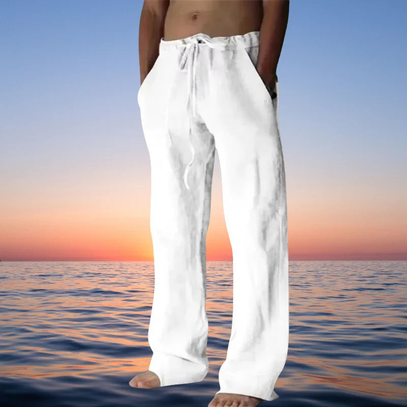Calça Masculina de Praia em Linho
